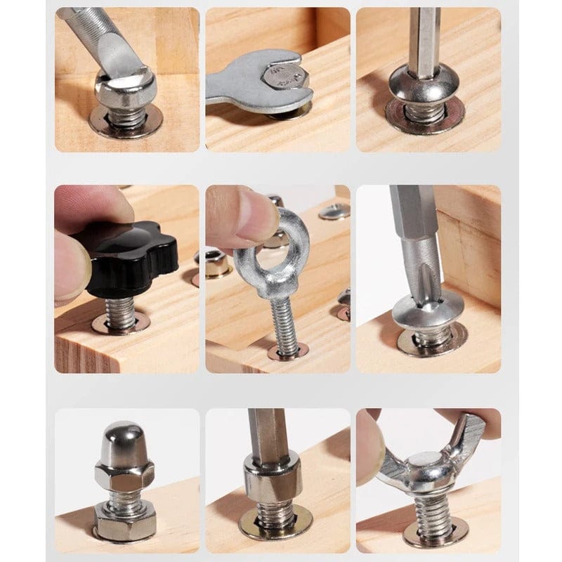 Wooden Screwdriver Assembly Truck Toy