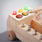 Wooden Screwdriver Assembly Truck Toy