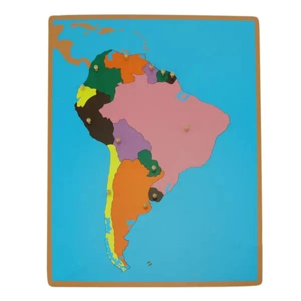 South America Wooden Puzzle Map