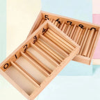 Wooden Spindle Box – Number Counting Learning Toy