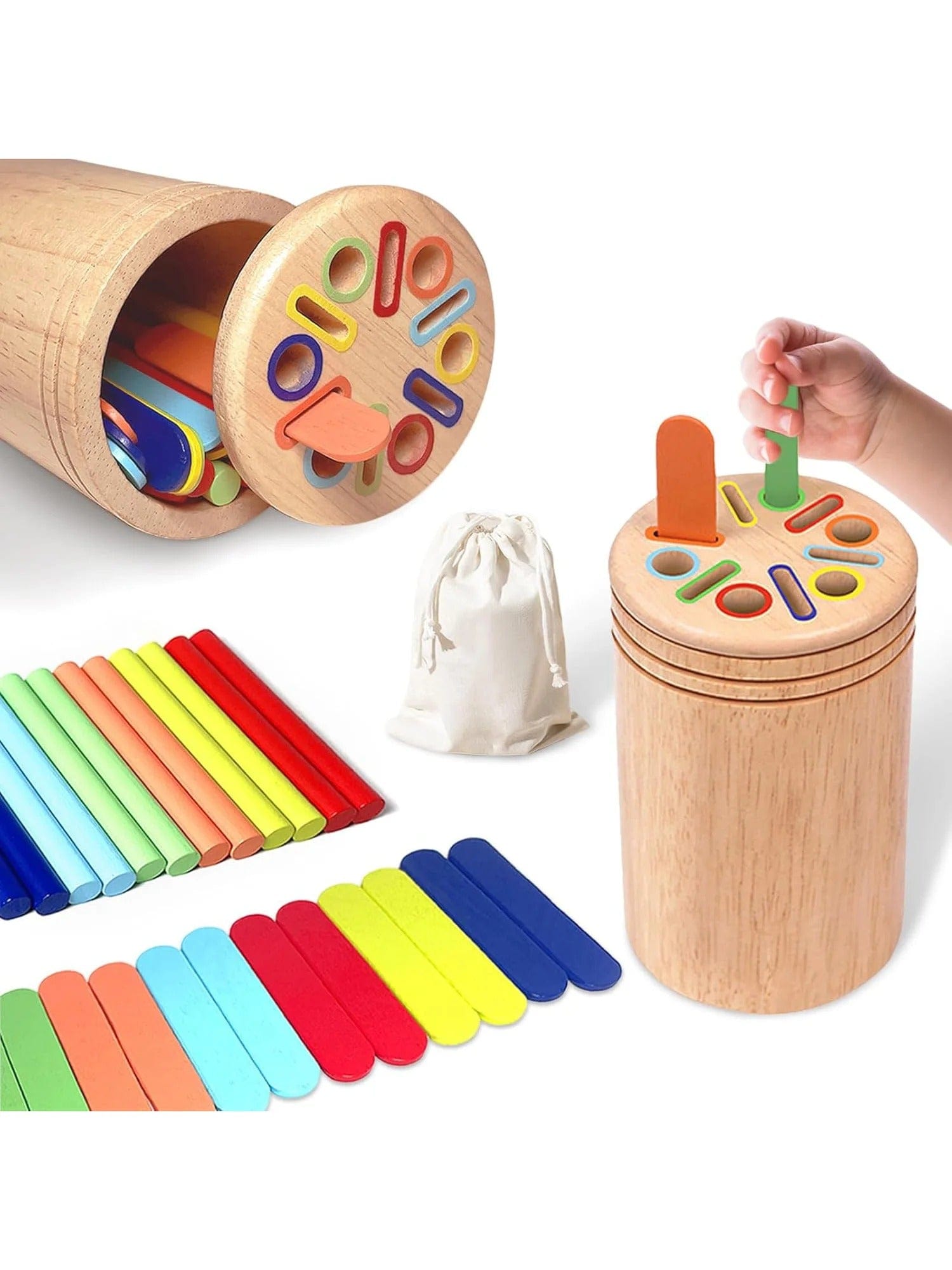 Wooden Sorting & Stacking Toy