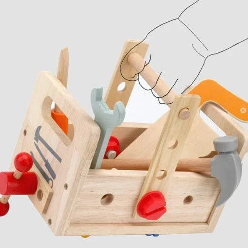 Wooden Tool Set for Kids
