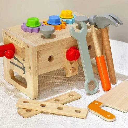 Wooden Tool Set for Kids