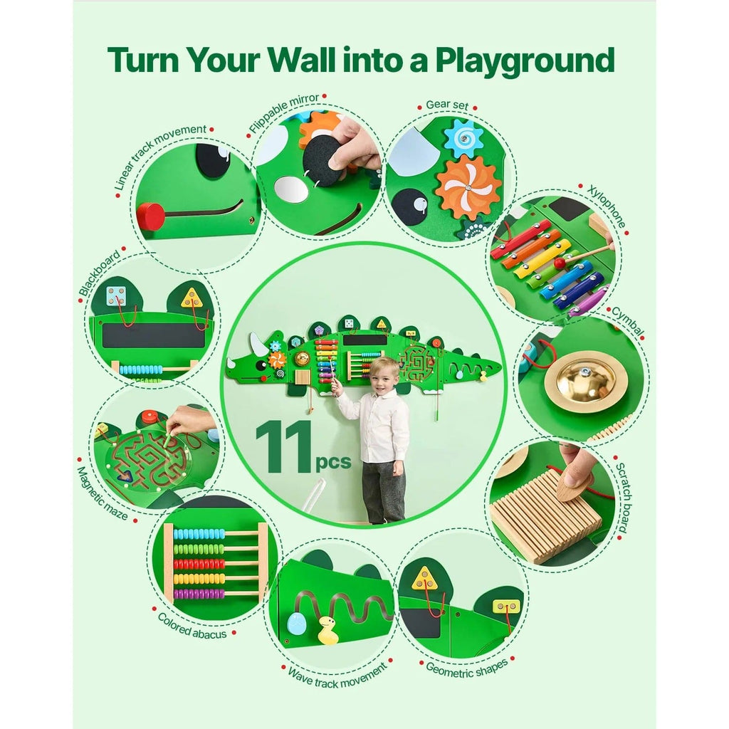 Dinosaur Montessori Wall Activity Board