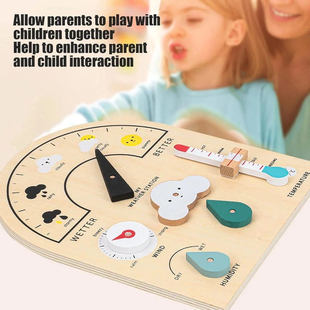 Wooden Montessori Weather Activity Board