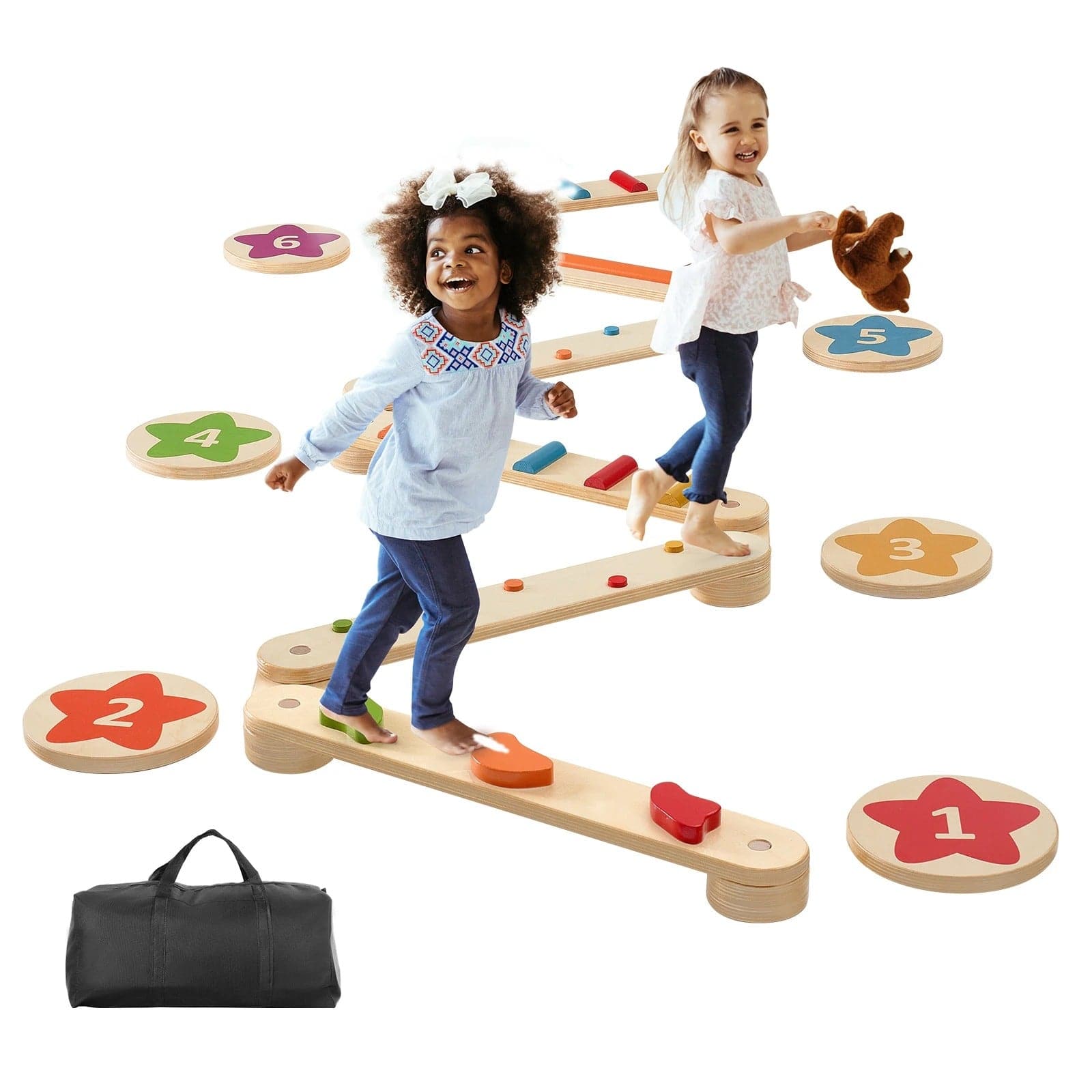 Set de vigas de equilibrio de madera