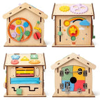Wooden Busy House of Locks