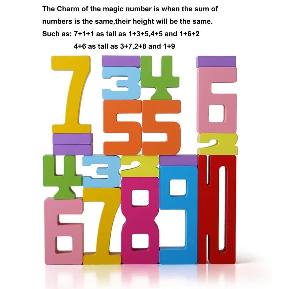 Wooden Number Blocks Set