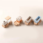 Wooden Montessori Train Set