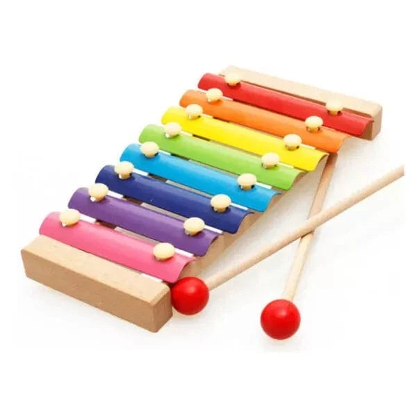 7-Key Wooden Xylophone for Kids