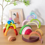 Wooden Rainbow Stacking Toy